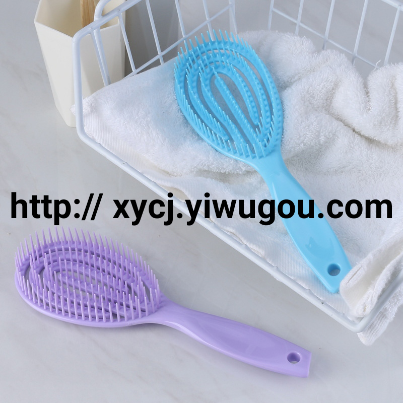 Circular 3D pressure massage comb manufacturers spot blow straight hair curly dry and wet hollow hair comb