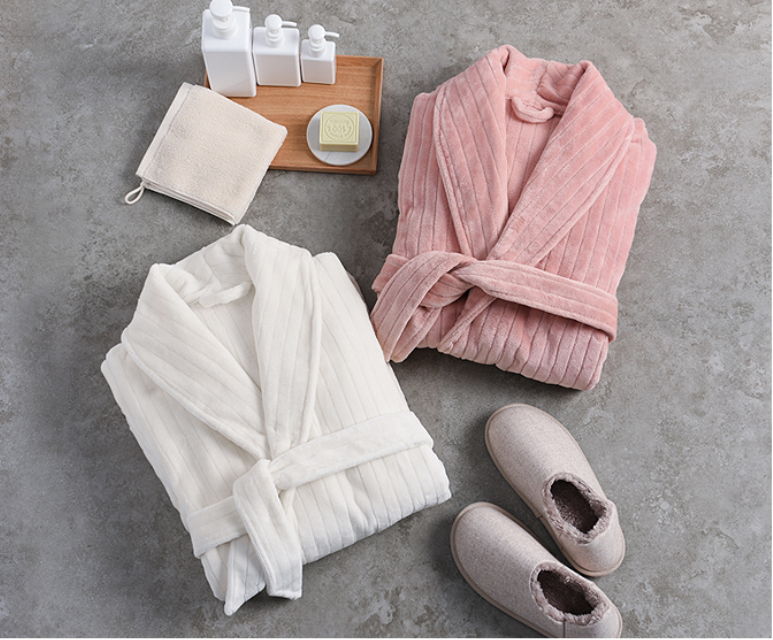 Long Nightgown Women's Winter Thick Flannel Couple Bathrobe Men's Bathrobe Loose Plus Size Fleece Pajamas Spring And Autumn Morning Gown details Picture