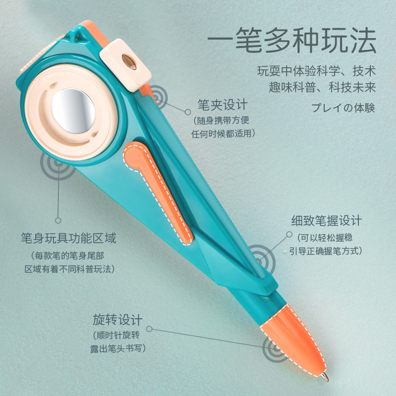 New, unique and special stationery, toys, science experiment, multi-functional experience pens, cross-border science education, student toy pens are selling well at the street stall Specification drawing