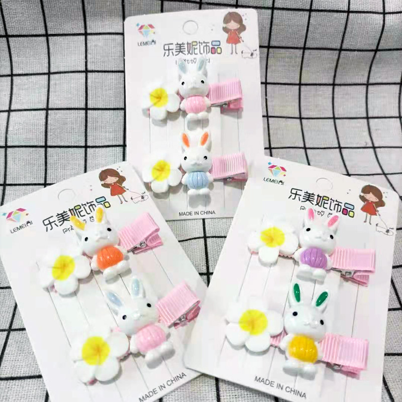 A3723 Two fashionable BB clips, hair clips, top clips, bangs clips, Korean small clips, headwear, hair clips, and straight clips details Picture