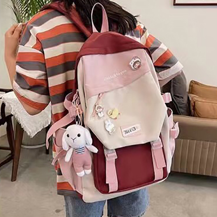 A tripod case bag 9105 schoolbag female Korean high school students middle school students schoolbag backpack