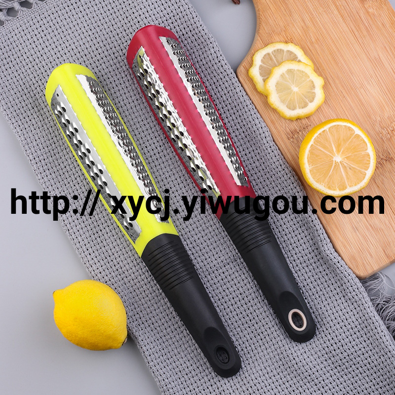The manufacturer supplies stainless steel kitchen double-sided multi-functional grater, a small kitchen tool for grilling cheese, cheese and shredded potatoes Specification image