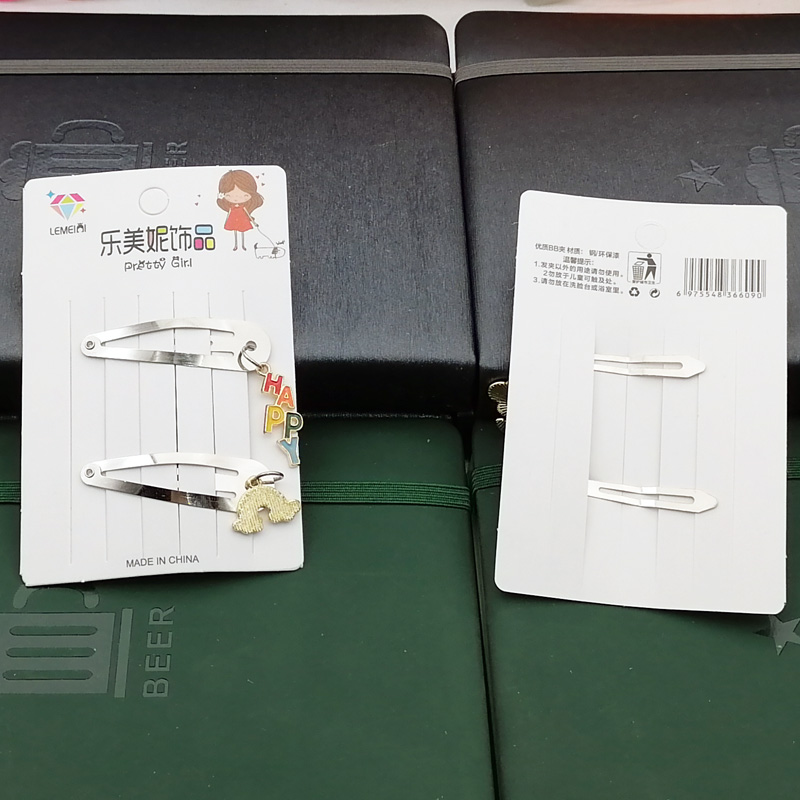 N3333 glossy two pendants, BB clips, duck clips, hair clips, hair accessories, Japanese and Korean accessories, 2-yuan store wholesale supply Application Scenario