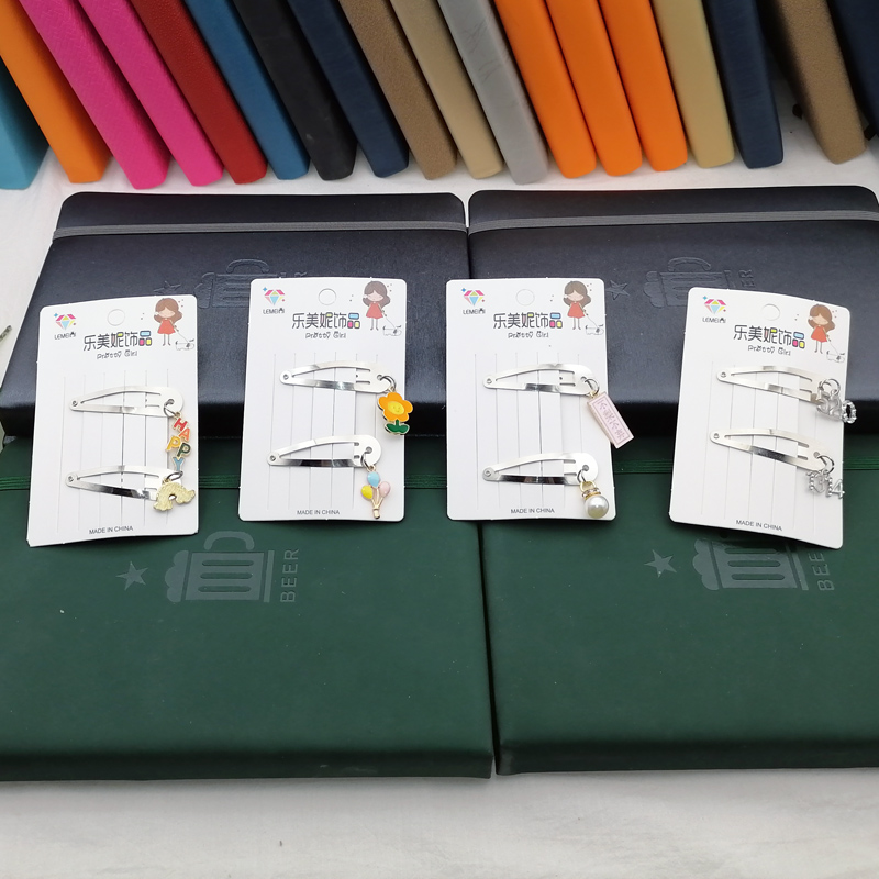 N3333 glossy two pendants, BB clips, duck clips, hair clips, hair accessories, Japanese and Korean accessories, 2-yuan store wholesale supply Specification image