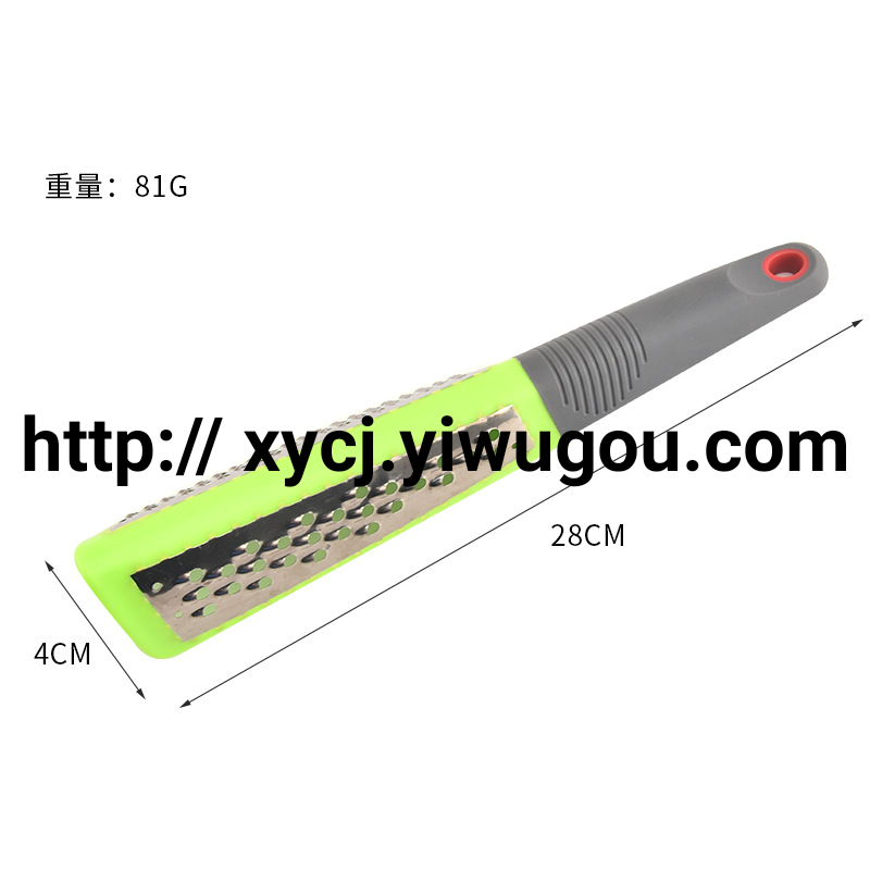 The manufacturer supplies stainless steel kitchen double-sided multi-functional grater, a small kitchen tool for grilling cheese, cheese and shredded potatoes Item Picture