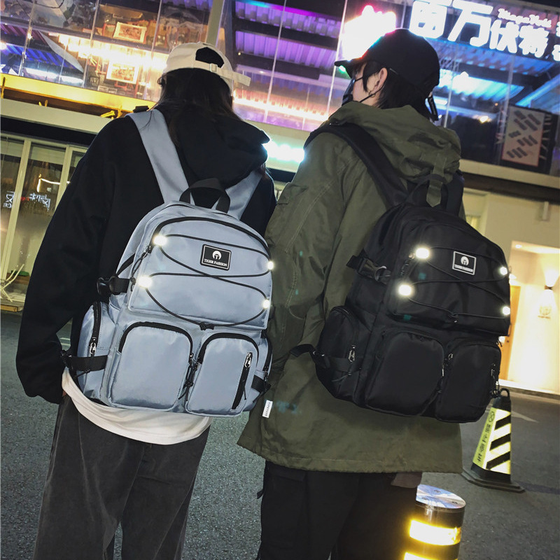 Backpack men 2020 new fashion street trend brand all-in-one backpack female personality Korean college student bag