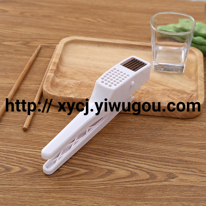 Household multi-functional garlic press, kitchen manual garlic puree maker, two-in-one garlic slicer for making garlic paste Item Picture