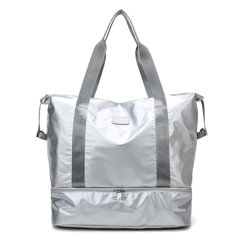 Travel bag, large handbag for women, Korean version outdoor short trip, business trip luggage bag, dry and wet separation, sports and fitness bag Item Picture