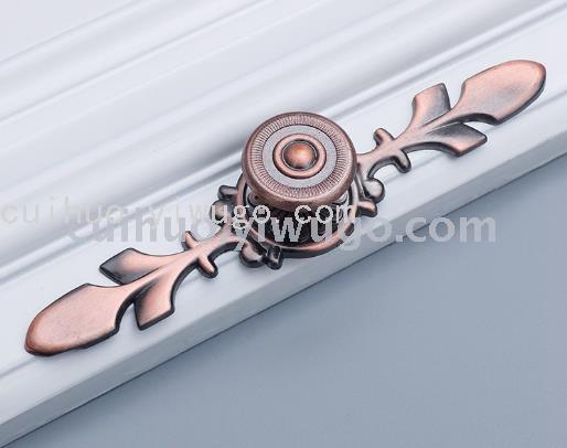 European-style antique aluminum alloy small handles, red bronze drawers, wardrobes, kitchen cabinets, hardware door handles Item Picture