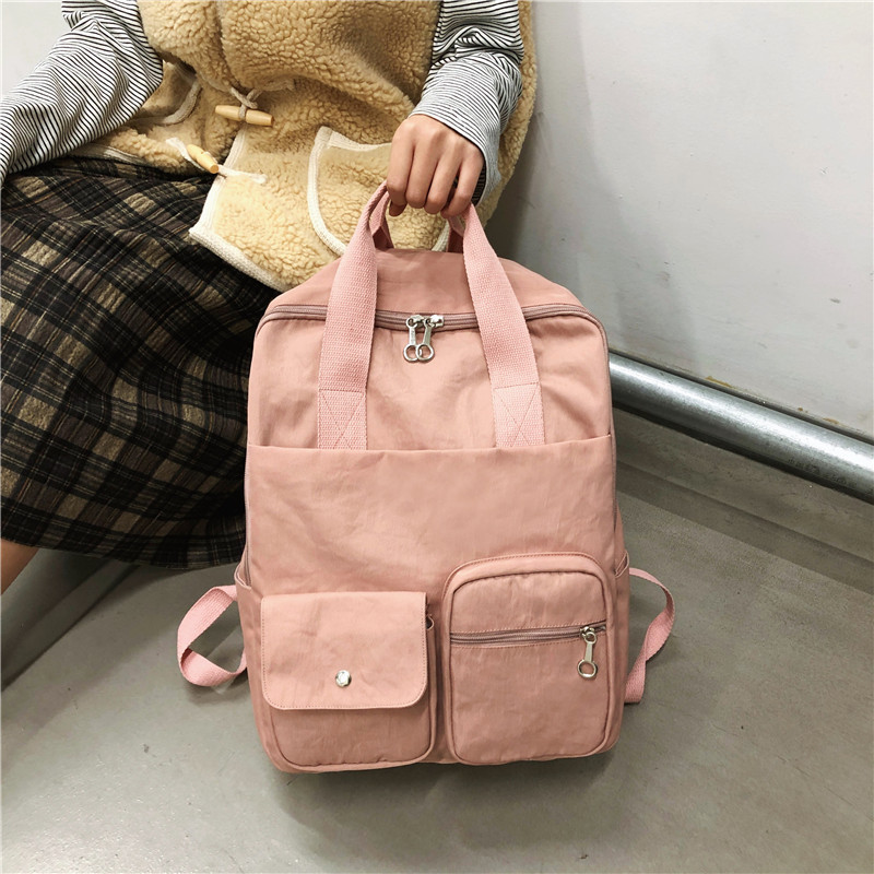 New waterproof large-capacity female Korean version high school and college student Harajuku all-in-one campus backpack for outdoor travel