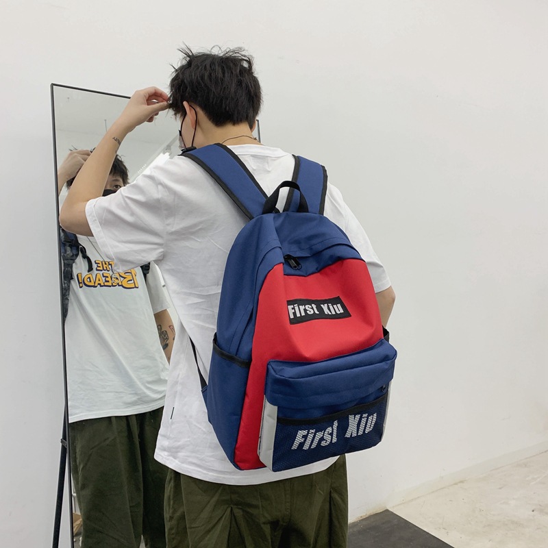 双肩包女2020新款大学生ins风书包韩版原宿ulzzang潮牌百搭背包男