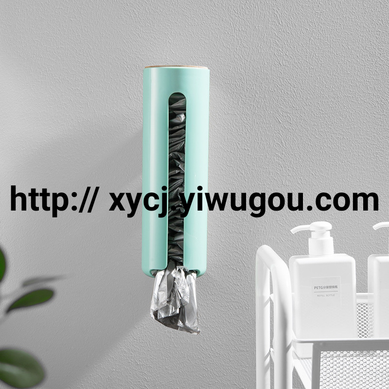 Invisible suction cup garbage bag storage box, household kitchen and bathroom plastic bag, Nordic-style shoe cover storage box Specification image