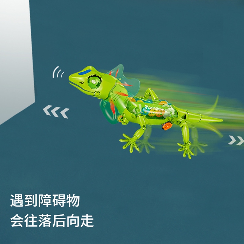 The new best-selling children's pet toy, the electric universal leash lizard, and the electric audio-visual children's toy are selling well at the street stall details Picture