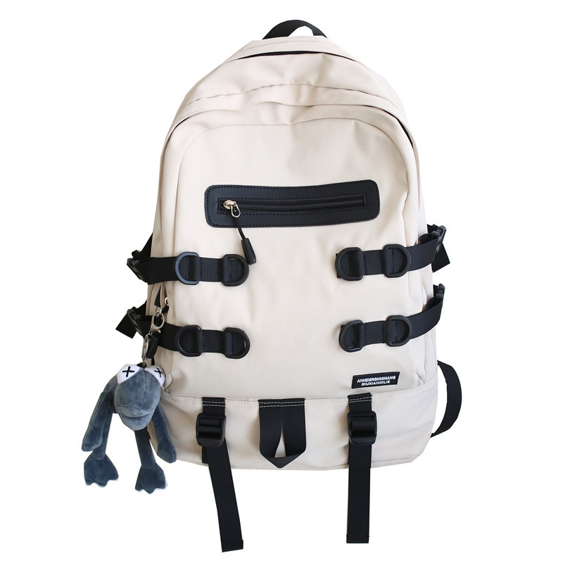 Korean Ins-style schoolbag for girls, simple and versatile, college style forest-themed student backpack, soft girl travel backpack Item Picture
