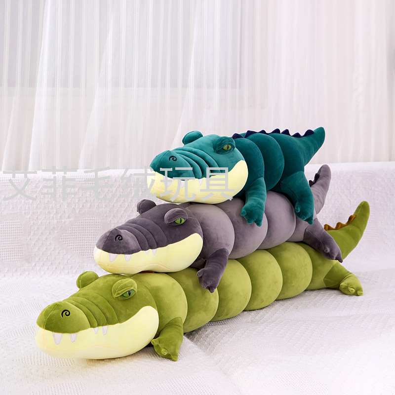 Simulación cocodrilo bonnie tira larga almohada acompañante dormir muñeca nuevo regalo para niños peluche Item Picture