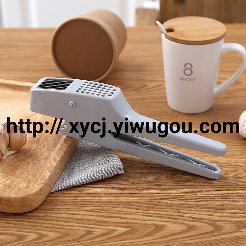 Household multi-functional garlic press, kitchen manual garlic puree maker, two-in-one garlic slicer for making garlic paste Specification image