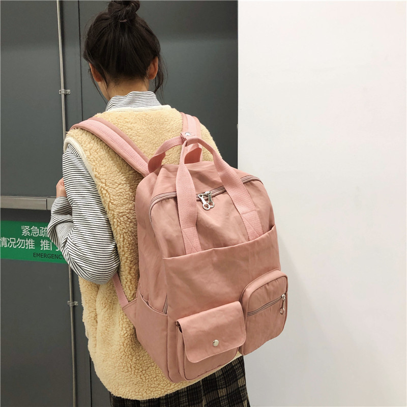 New waterproof large-capacity female Korean version high school and college student Harajuku all-in-one campus backpack for outdoor travel Application Scenario