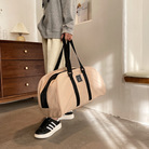 小/香风旅行包中古方标旅游行李袋女大容量干湿分离运动健身包