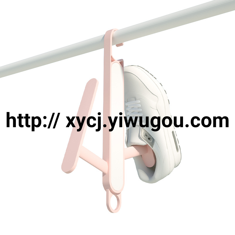 A multi-functional hook shoe drying rack, a small outdoor shoe drying rack for household balconies and student dormitories Item Picture