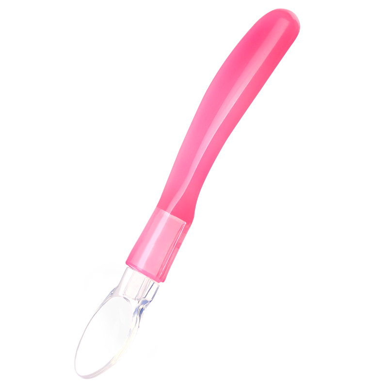 Silicone spoon baby soft head spoon supplementary food feeding medicine baby feeding tableware anti-ironing spoon children eating spoon box Application Scenario