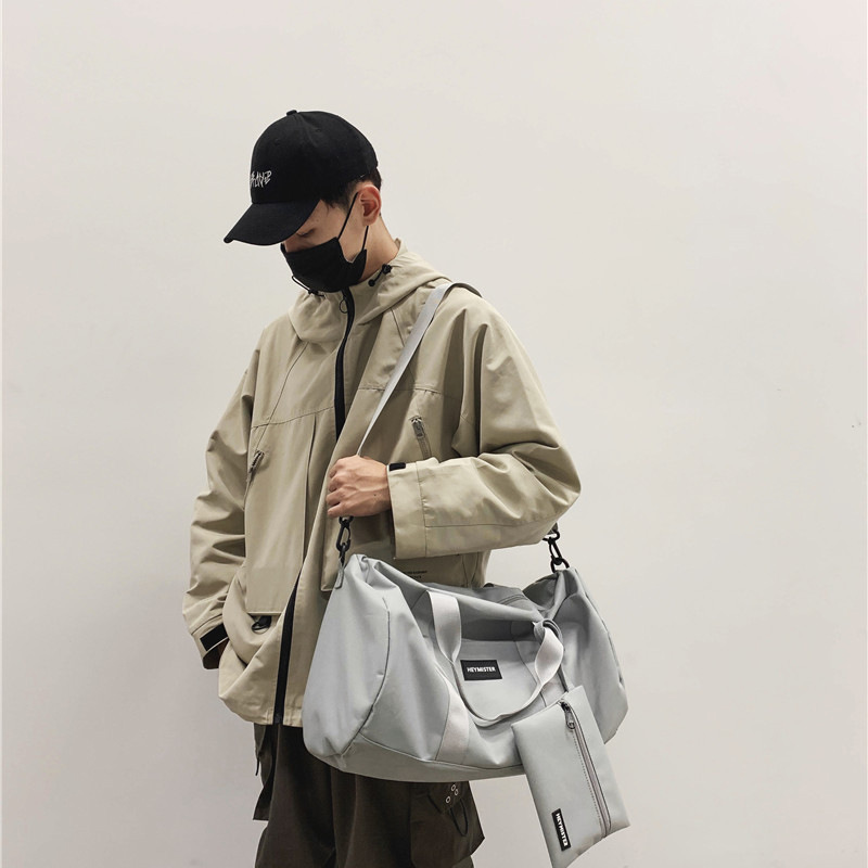 Portable travel bag Men travel large capacity duffel bag short distance lightweight leisure waterproof women's shoulder bag