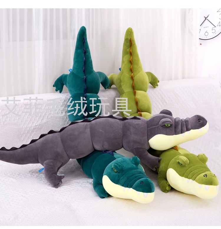 Simulación cocodrilo bonnie tira larga almohada acompañante dormir muñeca nuevo regalo para niños peluche Specification image