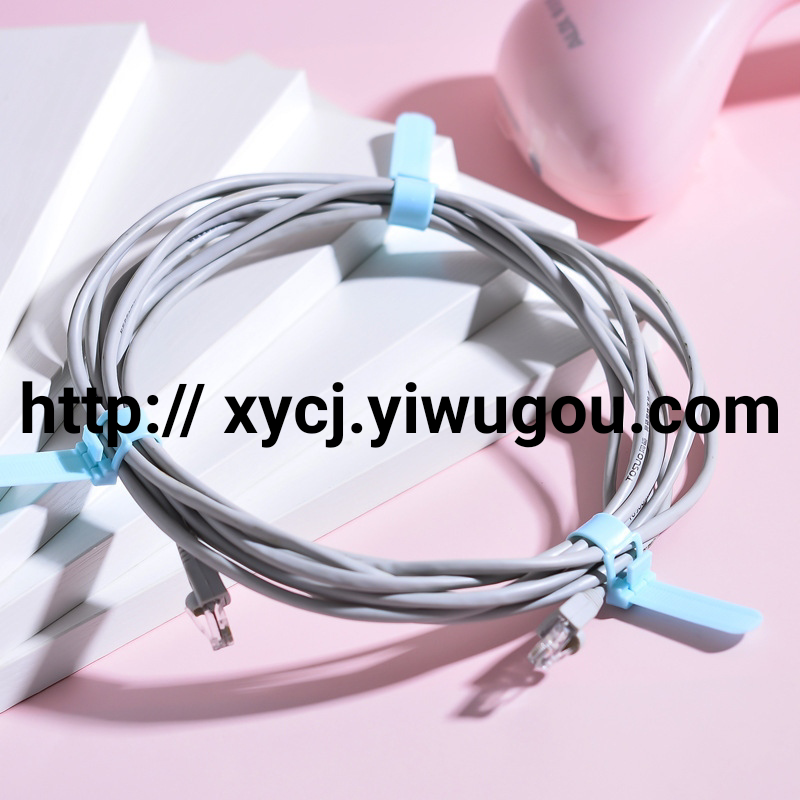 Self-locking cable ties, wire binding clips, wire binding cable managers, wire binding clips, plastic self-locking cable ties, cable management clips, binding clips Application Scenario