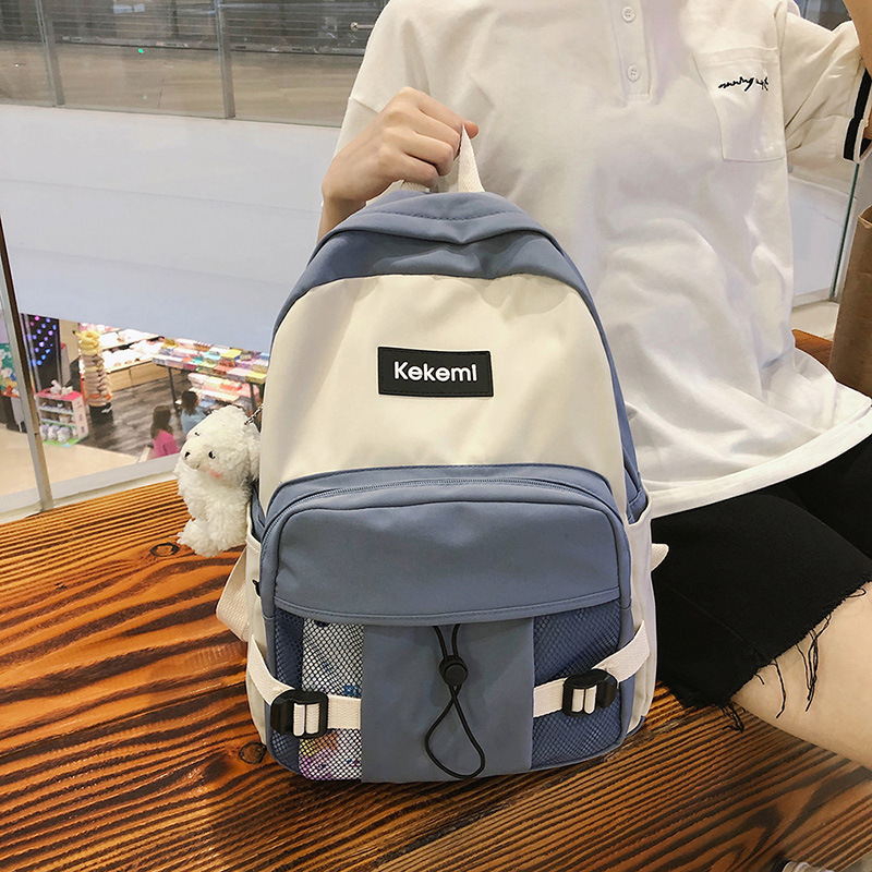 Wholesale cargo schoolbag male college students street trend backpack female college students simple large capacity backpack sen department
