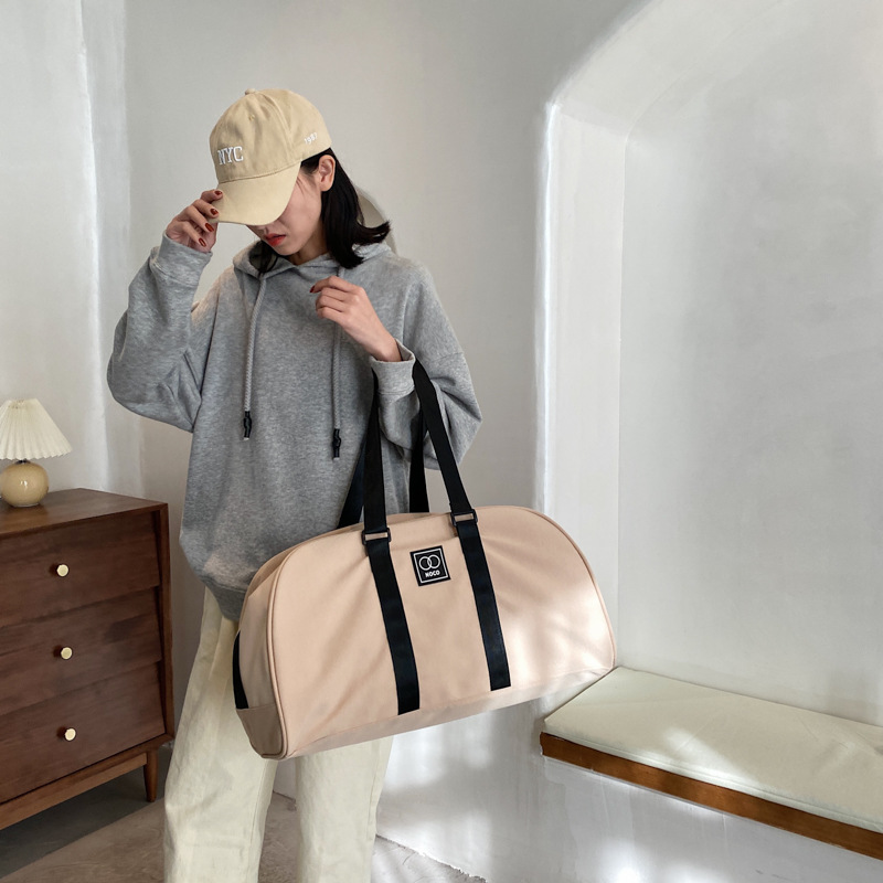 Small/Xiangfeng travel bag, vintage square standard travel luggage bag, large-capacity dry-wet separation sports and fitness bag for women details Picture