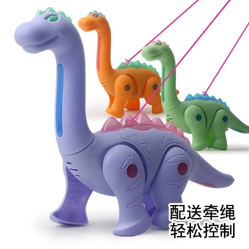 New best-selling products: rope dinosaurs that can walk, glow and sing, electric Tyrannosaurus rex for children, boys and girls, wholesale at street stalls full figure