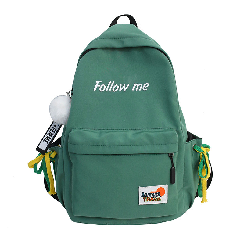 2020 Summer New middle school schoolbag, men's and women's travel backpack, new fashionable women's bag, casual double-shoulder nylon bag Item Picture