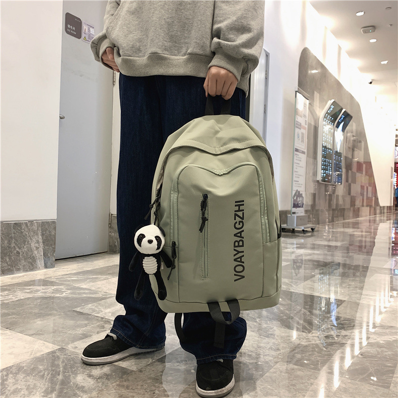 Women's casual large-capacity computer travel bag, high school and college students' backpack, men's versatile fashionable and trendy backpack Specification image