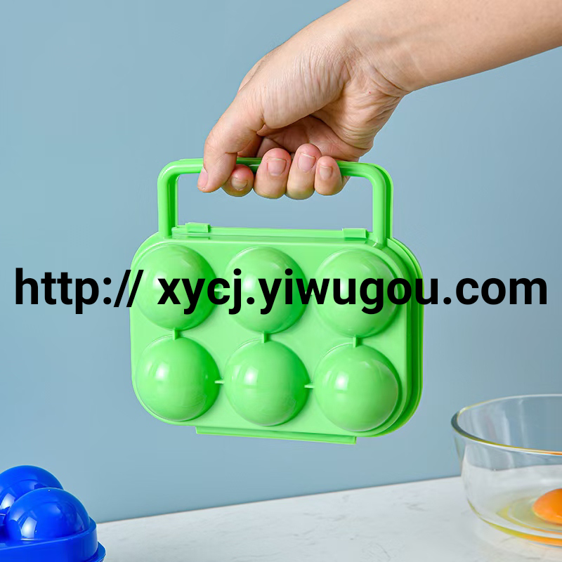 6-compartment egg box, outdoor shatterproof portable chicken and duck egg box, 6-compartment egg box, egg shatterproof storage box Application Scenario