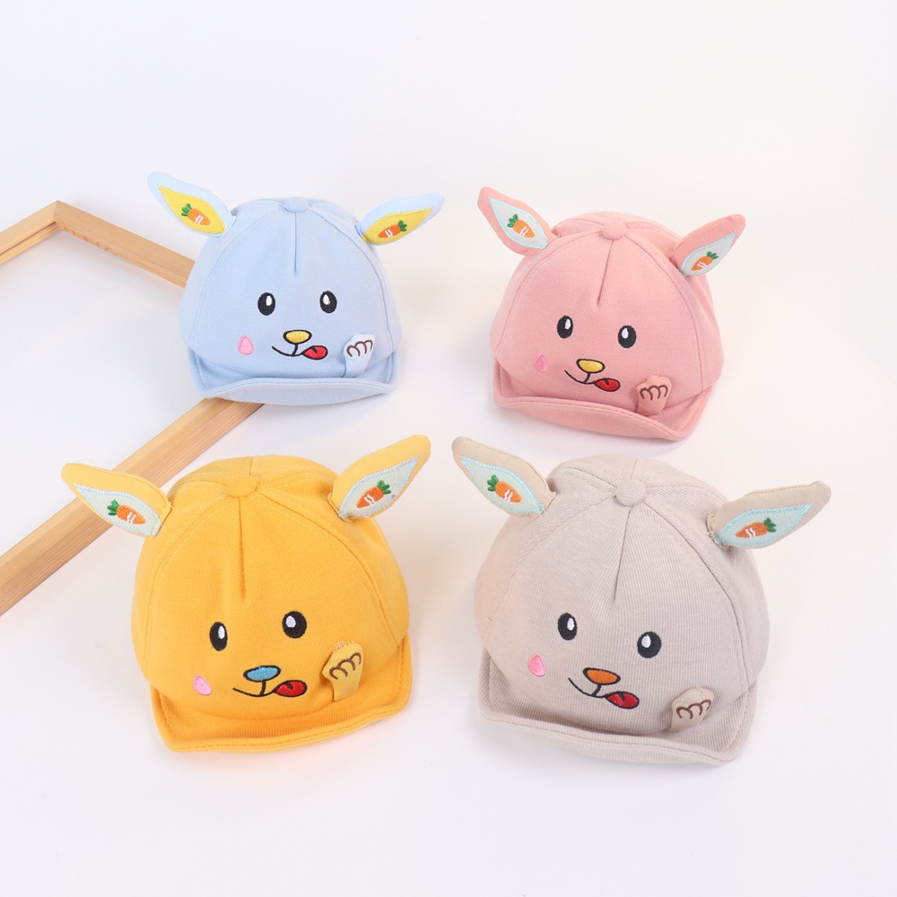 Cute rabbit cap Baby fall new soft cap warm baby cap children's cartoon cap