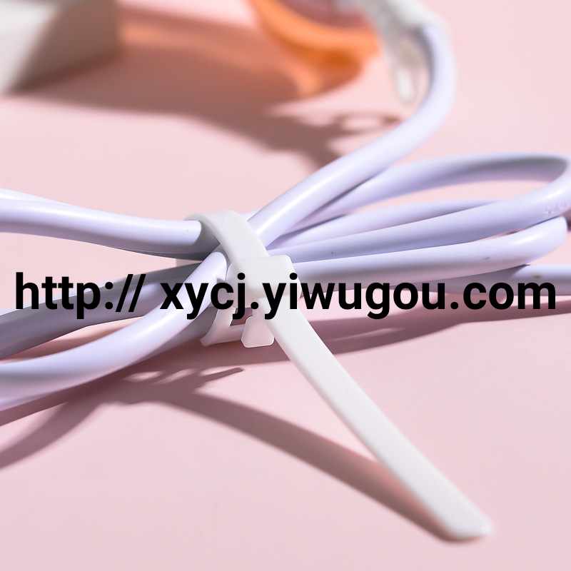 Self-locking cable ties, wire binding clips, wire binding cable managers, wire binding clips, plastic self-locking cable ties, cable management clips, binding clips details Picture