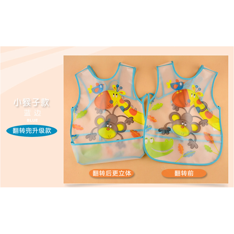 Customized wholesale of new three-dimensional saliva wipes, baby bibs, children and babies, EVA waterproof bibs Item Picture