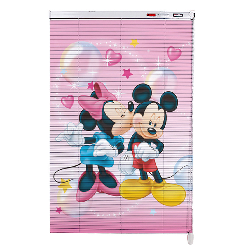 Printed Venetian blinds, no installation required, aluminum alloy, waterproof, sun-proof, light-blocking, sunshade roller blinds, children's bedroom, bathroom Item Picture