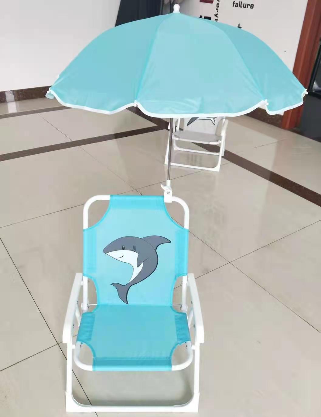Children's beach chair with umbrella beach chair with umbrella recliner photo prop multifunctional outdoor folding chair