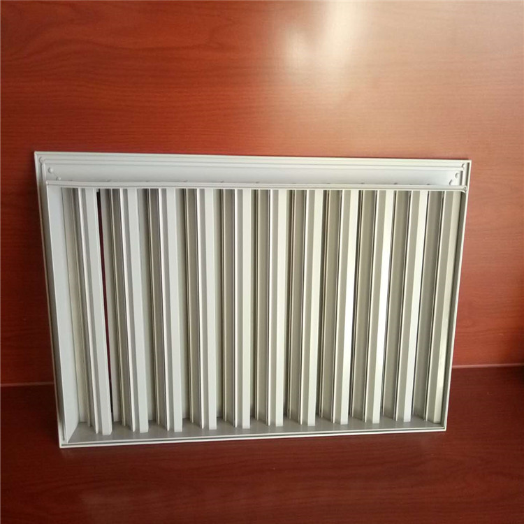 Custom-made air conditioning louver ventilation outlets, aluminum alloy ventilation and rainproof louvers, manual double-layer and single-layer Specification image