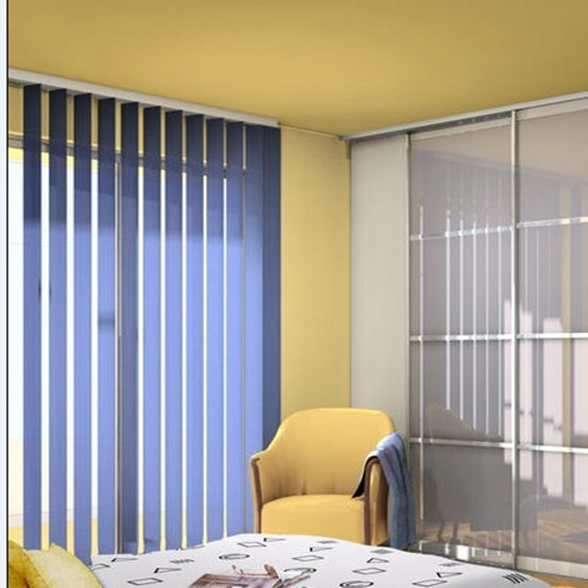 Factory wholesale and customized office balcony shading vertical strip blinds, manual and electric vertical curtains details Picture