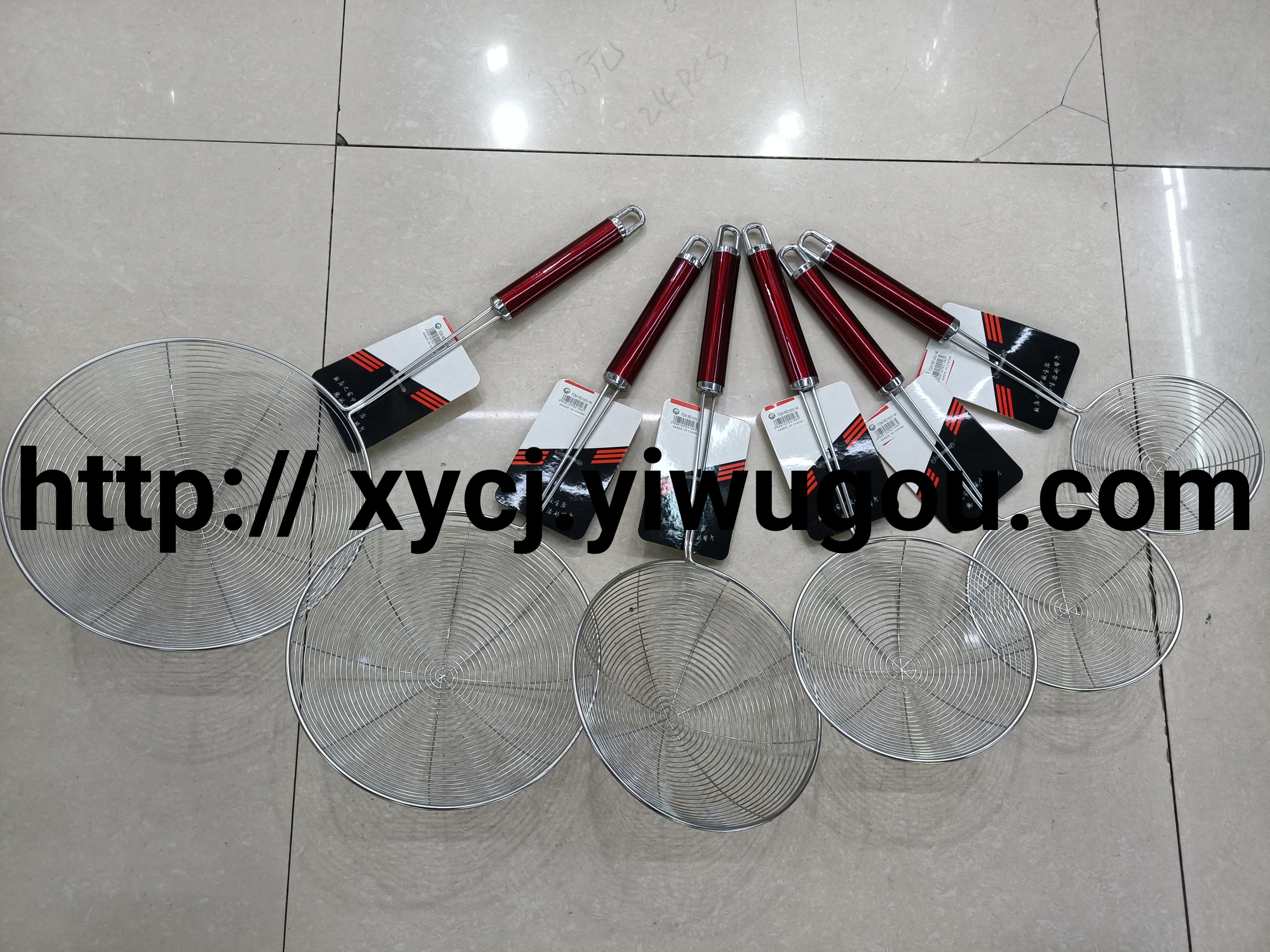 Factory direct sales of stainless steel wire filter for hot pot frying oil filter spoon mesh