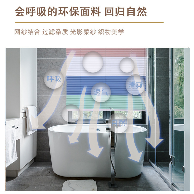 Factory direct sales of new PVC blinds, embossed and printed blinds, office curtains, home curtains, fully light-blocking Specification image