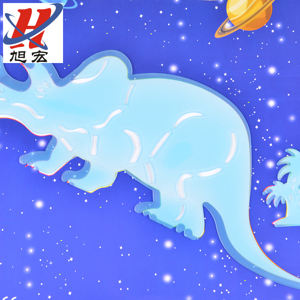 Plastic wall stickers, Triceratops luminous stickers, fluorescent moon planet butterfly stickers, living room and bedroom wall stickers Item Picture