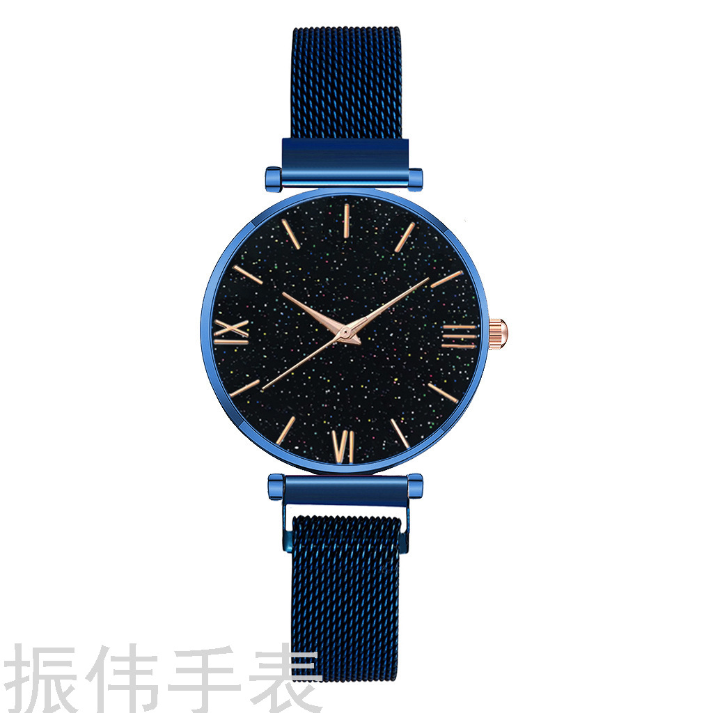 Douyin's best-selling elderly watch, magnetic clasp Roman numeral watch, simple starry sky large dial, fashionable women's watch Application Scenario