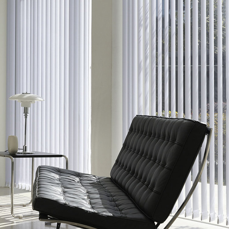 Suzhou manufacturer directly supplies vertical blinds, partition blinds, sunshade and heat insulation blinds for office, living room, bedroom and balcony details Picture
