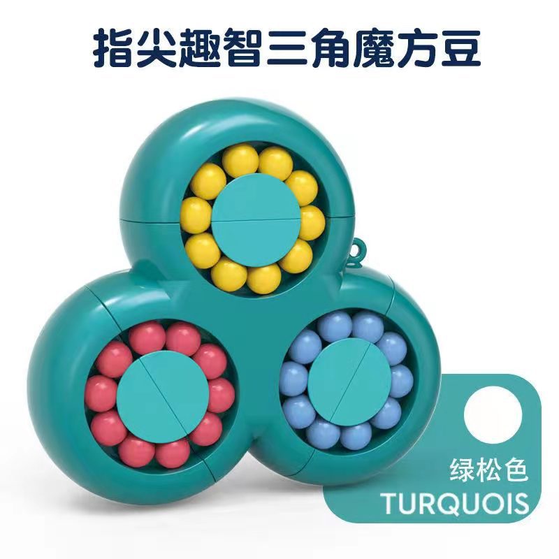 Wholesale of cross-border rotating triangular magic bean ball bearings, creative fidget gyroscope, magic plate, educational children's toys and gifts Application Scenario