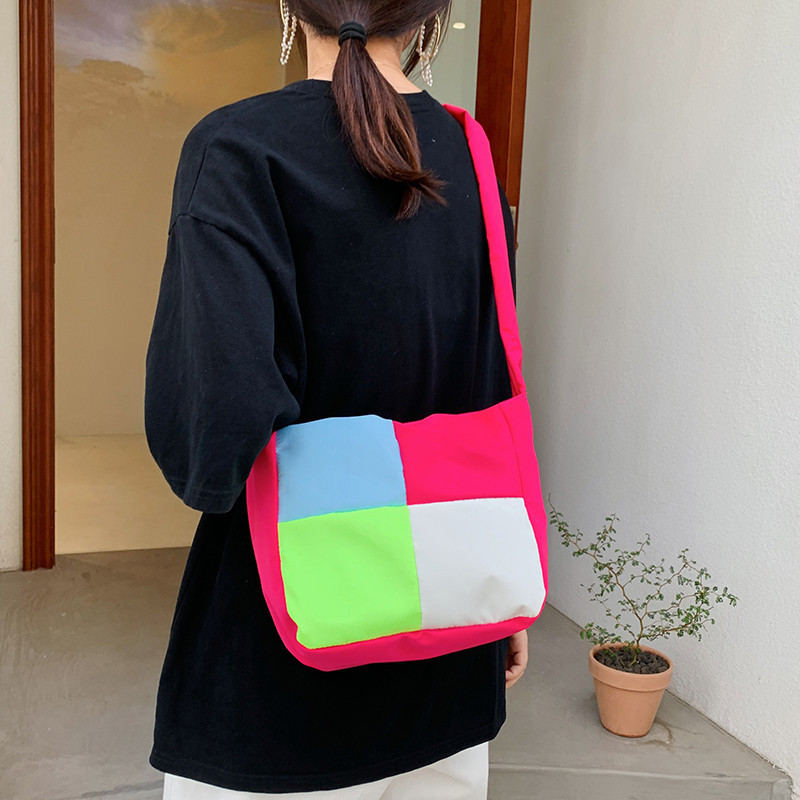 帆布女包实物图