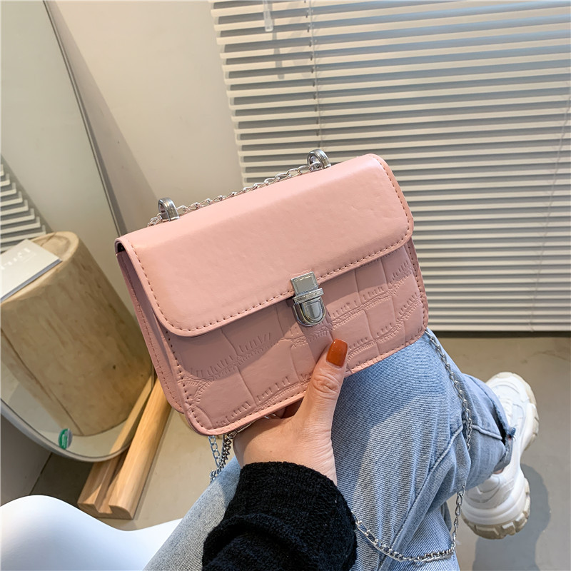 夏季小包包女包2021新款彩色韩版斜挎包迷你链条包简约休闲小挎包