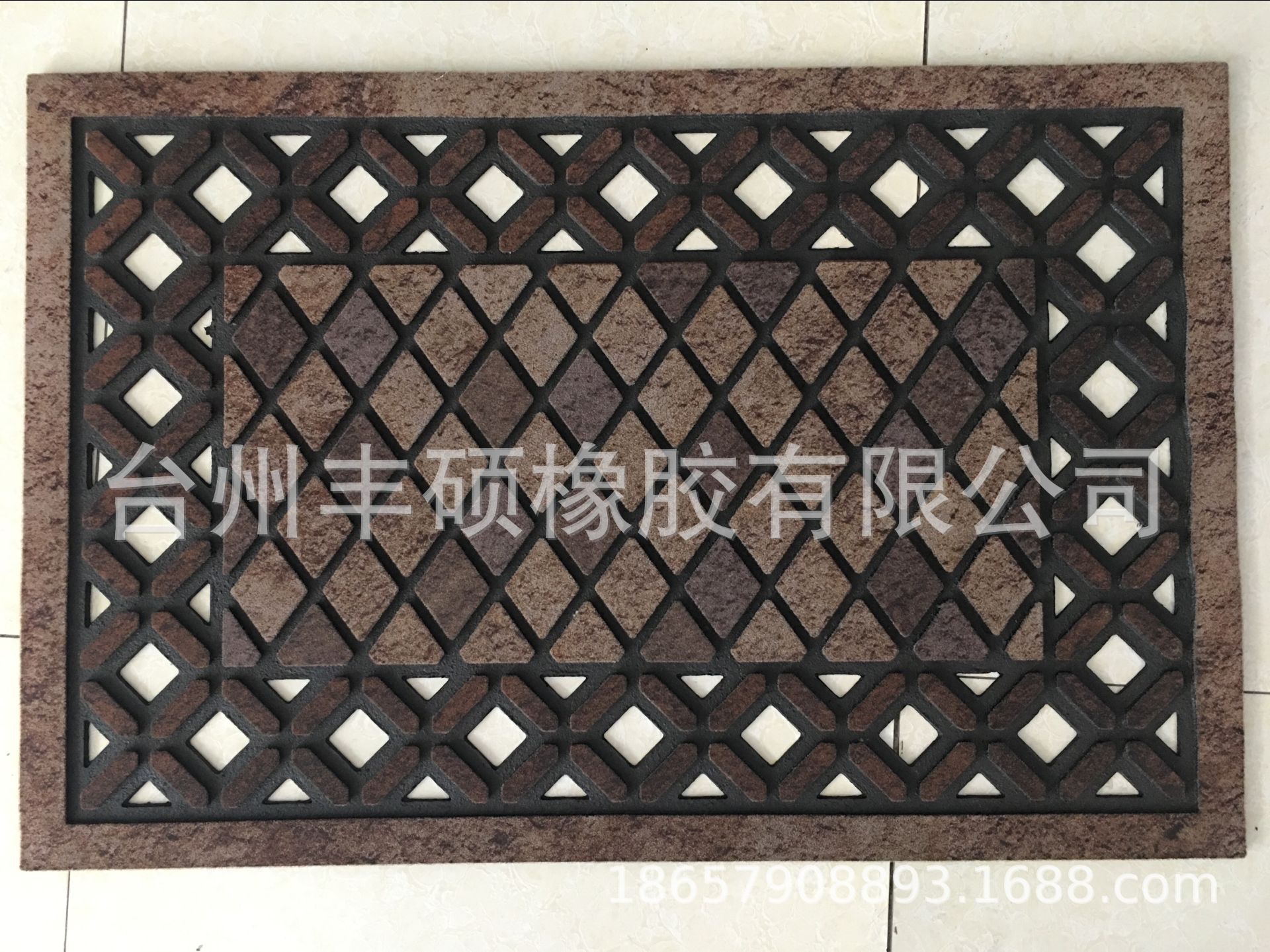 European rubber flocking door mat villa floor mat foyer doormat plastic doormat dirt mat into the home non-slip mat
