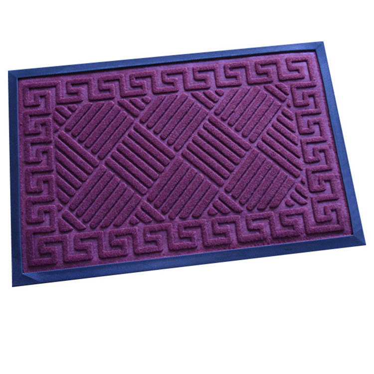 Factory direct sales of plush rubber door MATS, anti-slip floor MATS, pp embossed composite floor MATS, advertising floor MATS, outdoor door MATS details Picture